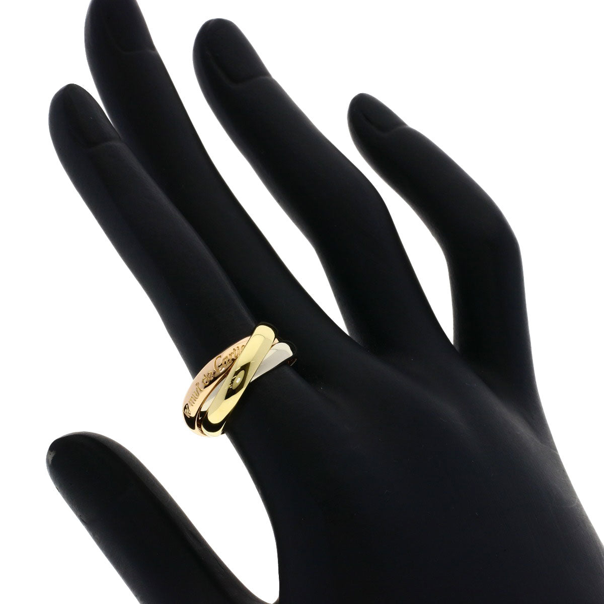 CARTIER Trinity #51 Ring K18 Pink Gold 18K Yellow GoldLadies [Used]