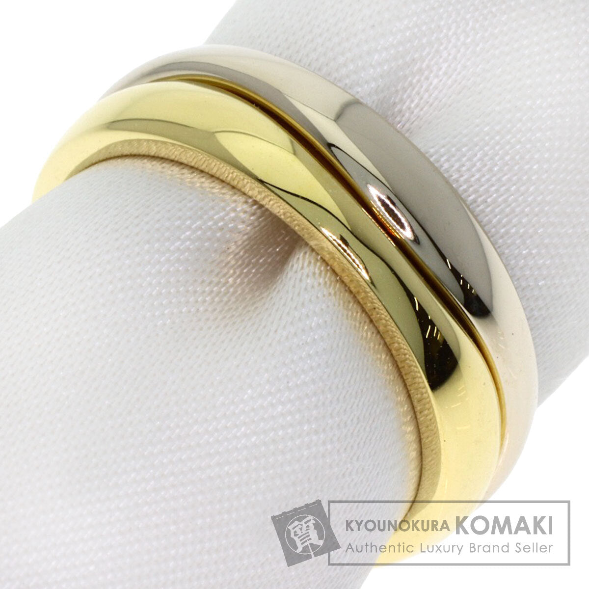 CARTIER Love milling # 52 Ring K18 Yellow Gold K18 White GoldLadies [Used]
