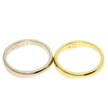 CARTIER Love milling # 52 Ring K18 Yellow Gold K18 White GoldLadies [Used]