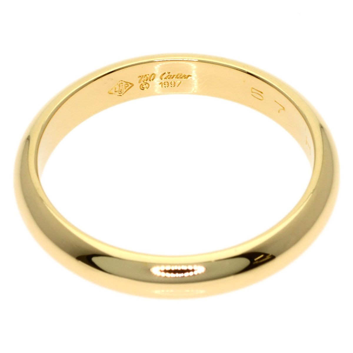 CARTIER Wedding #57 Ring K18 Yellow Gold Ladies [Used]