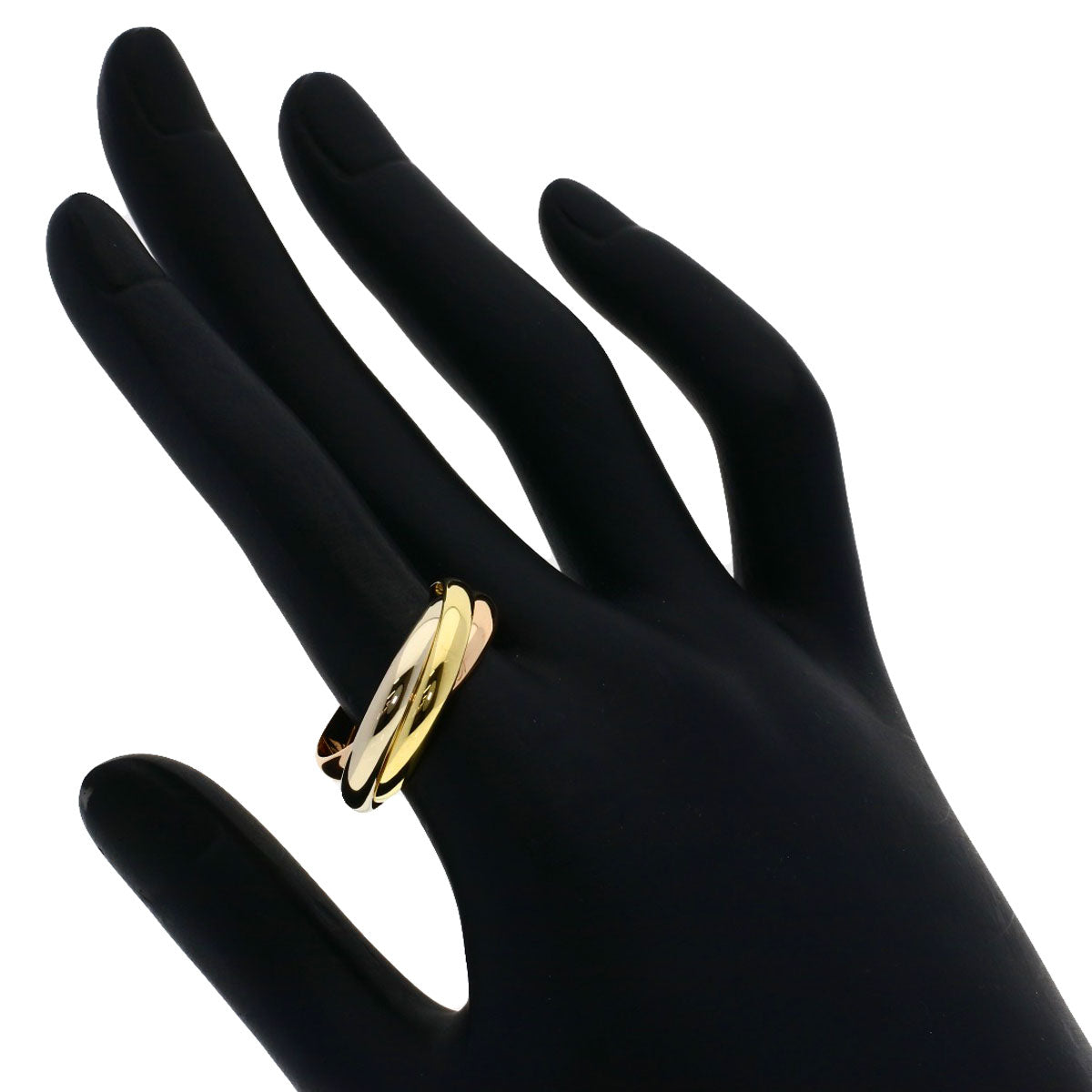CARTIER Trinity #60 Ring K18 Yellow Gold 18K Pink GoldLadies [Used]