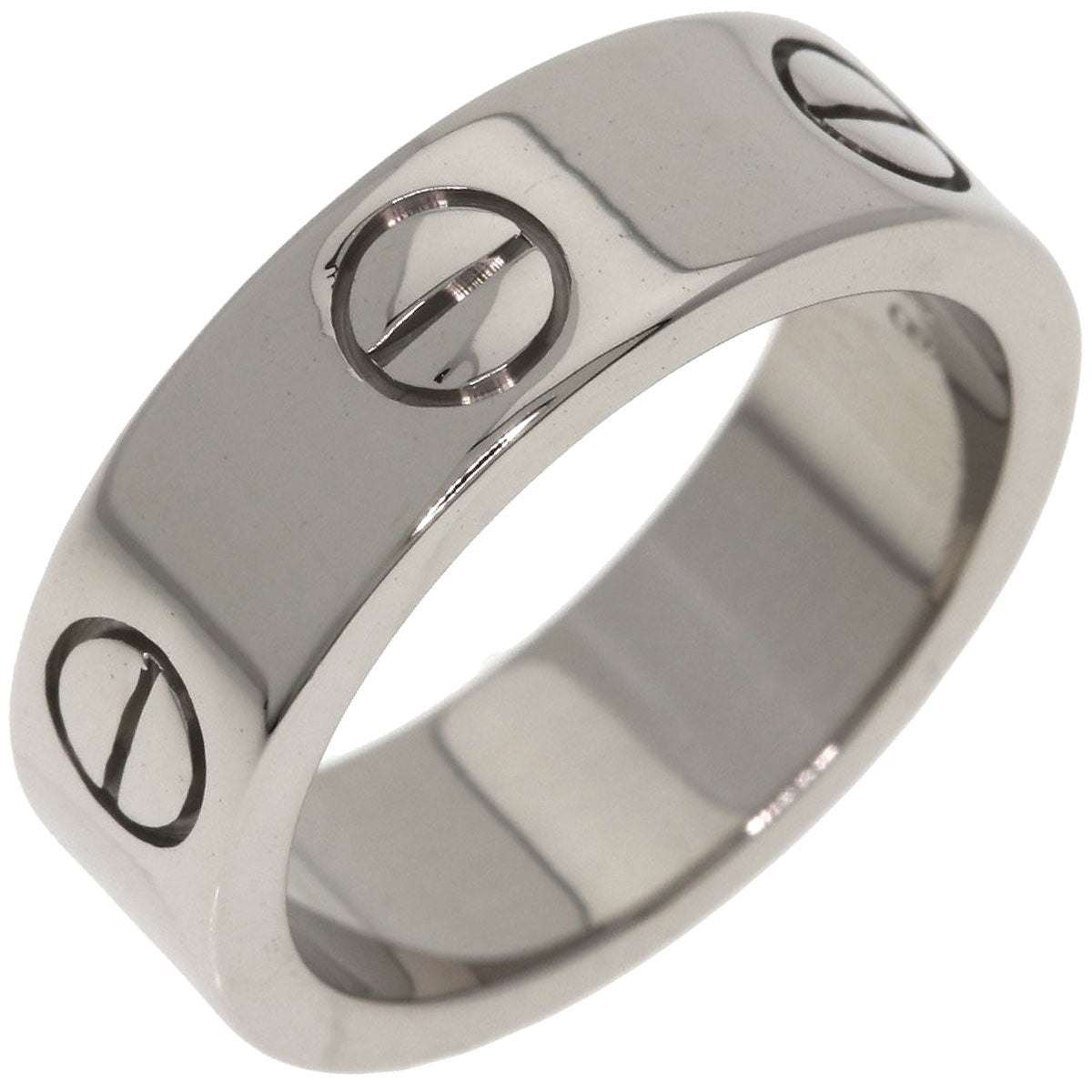 CARTIER love ring #48 Ring K18 White Gold Ladies [Used]