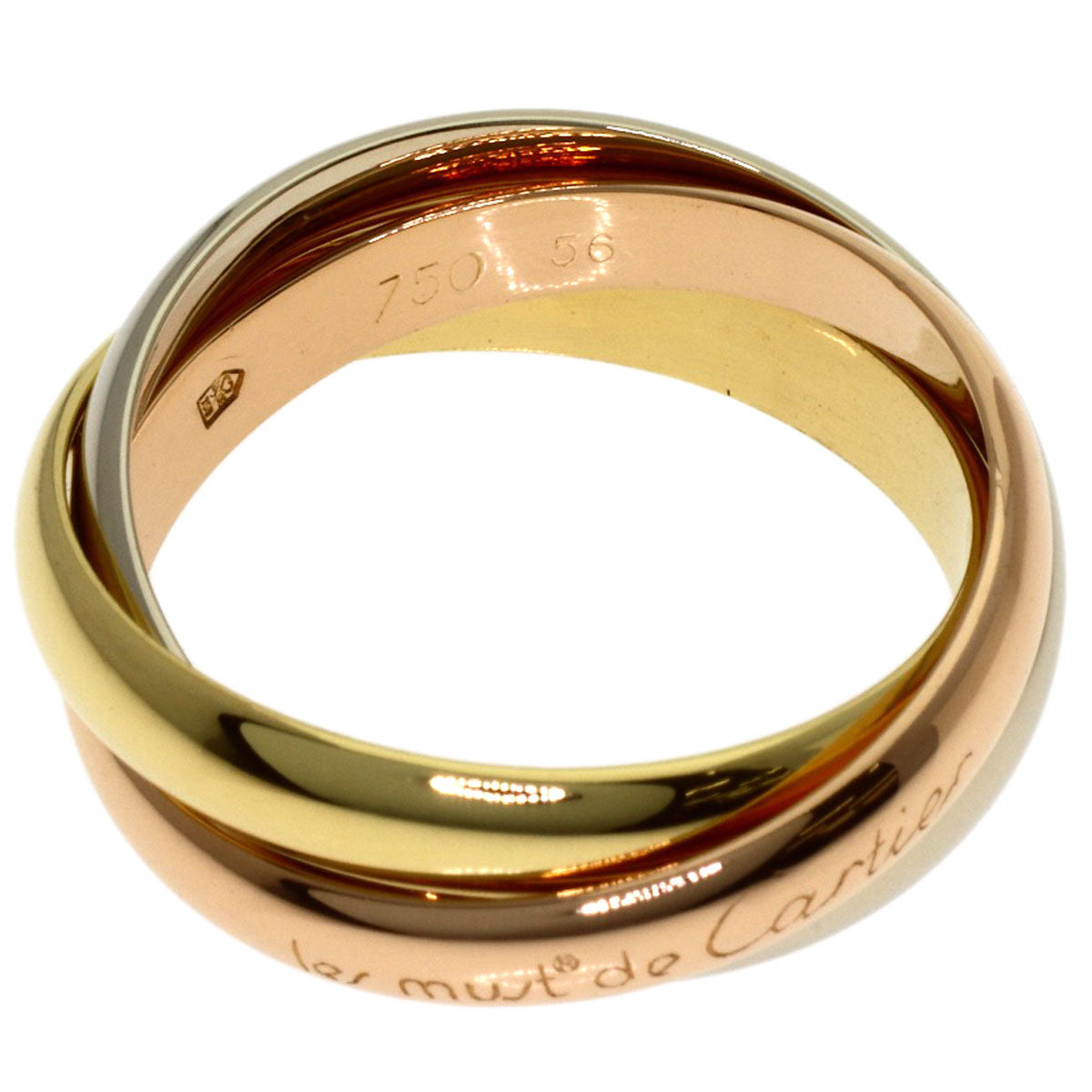 CARTIER Trinity #56 Ring K18 Yellow Gold K18 White GoldLadies [Used]