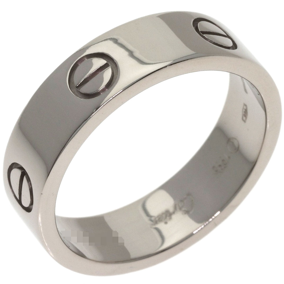 CARTIER love ring #61 Ring K18 White Gold Ladies [Used]