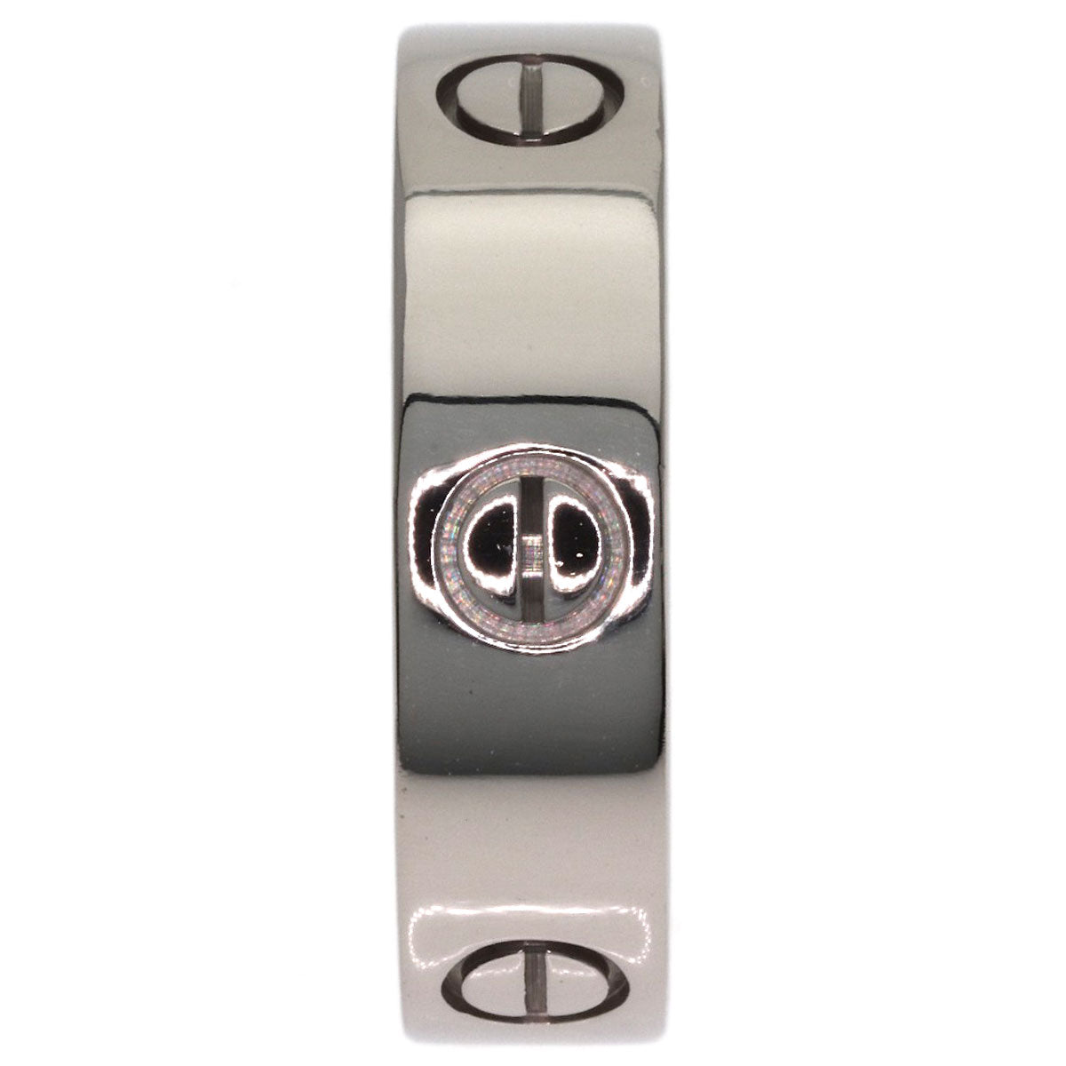 CARTIER love ring #61 Ring K18 White Gold Ladies [Used]