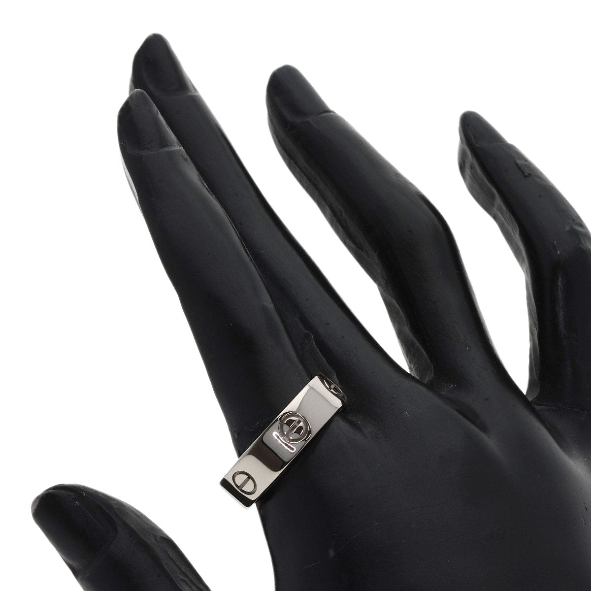 CARTIER love ring #61 Ring K18 White Gold Ladies [Used]