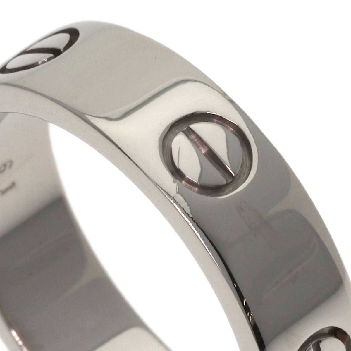 CARTIER love ring #61 Ring K18 White Gold Ladies [Used]