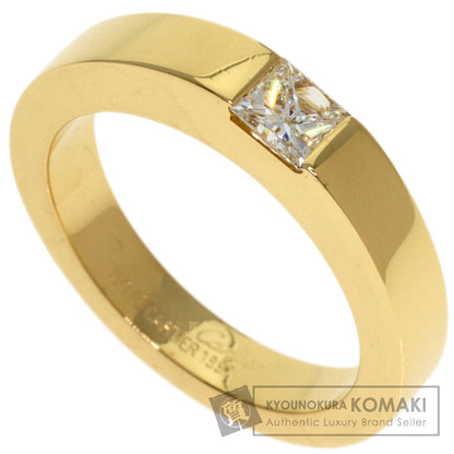 CARTIER Tank ring Diamond # 47 Ring K18 Yellow Gold Ladies [Used]