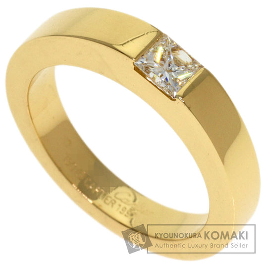 CARTIER Tank ring Diamond # 47 Ring K18 Yellow Gold Ladies [Used]