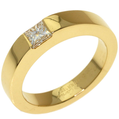 CARTIER Tank ring Diamond # 47 Ring K18 Yellow Gold Ladies [Used]