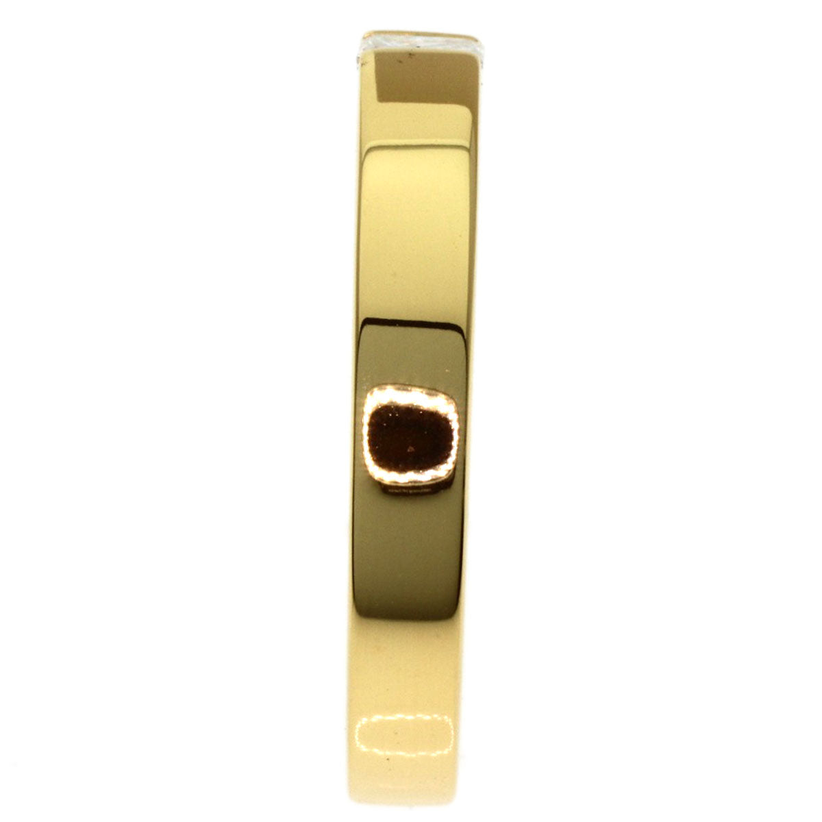 CARTIER Tank ring Diamond # 47 Ring K18 Yellow Gold Ladies [Used]