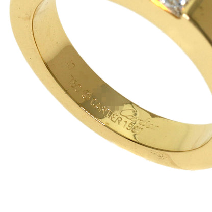 CARTIER Tank ring Diamond # 47 Ring K18 Yellow Gold Ladies [Used]