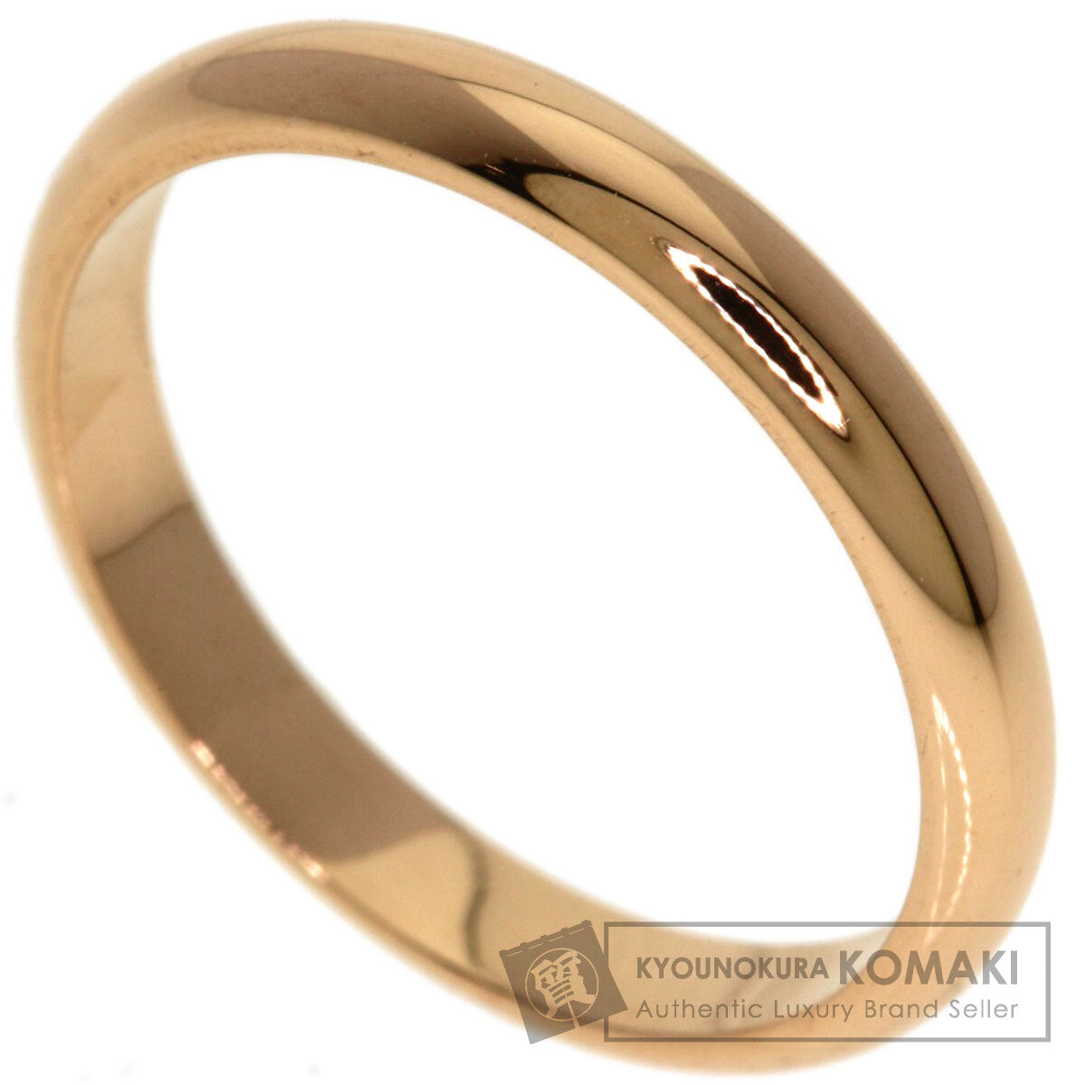CARTIER Wedding #48 Ring K18 Pink Gold Ladies [Used]