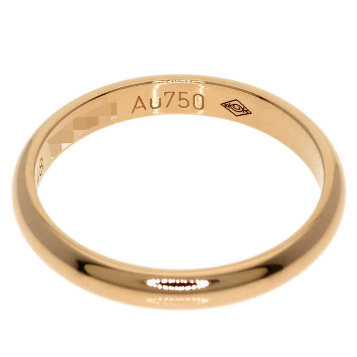 CARTIER Wedding #48 Ring K18 Pink Gold Ladies [Used]