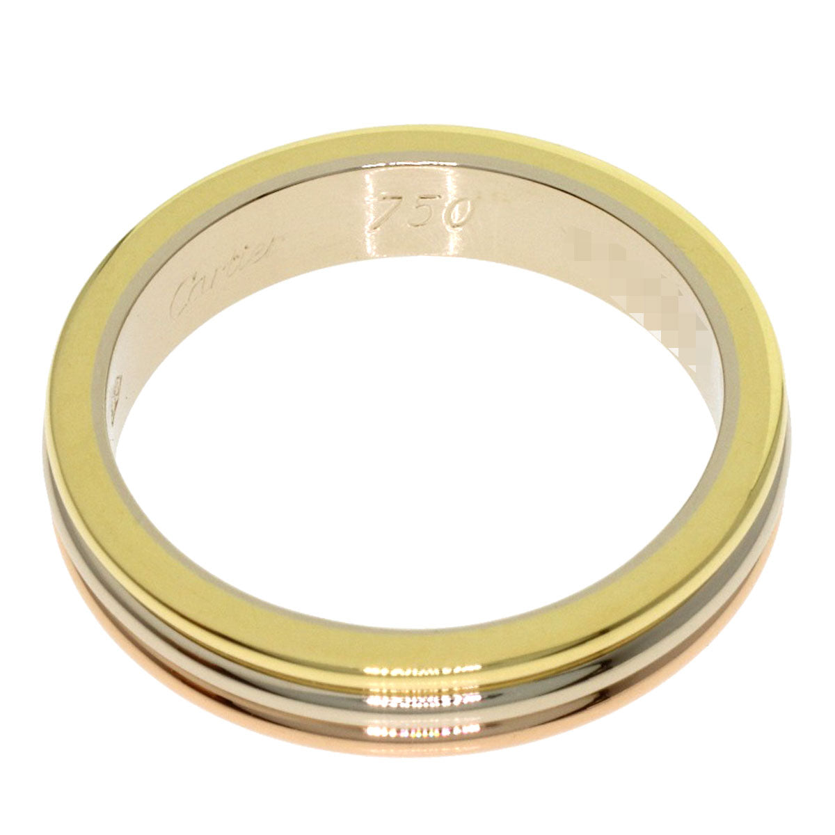 CARTIER Three color # 50 Ring K18 Yellow Gold 18K Pink GoldLadies [Used]