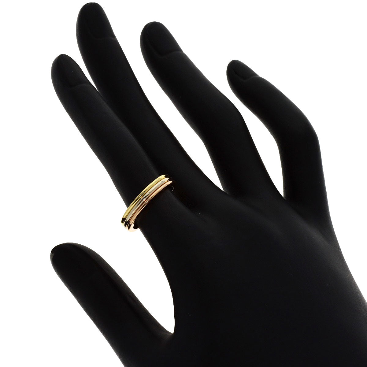 CARTIER Three color # 50 Ring K18 Yellow Gold 18K Pink GoldLadies [Used]