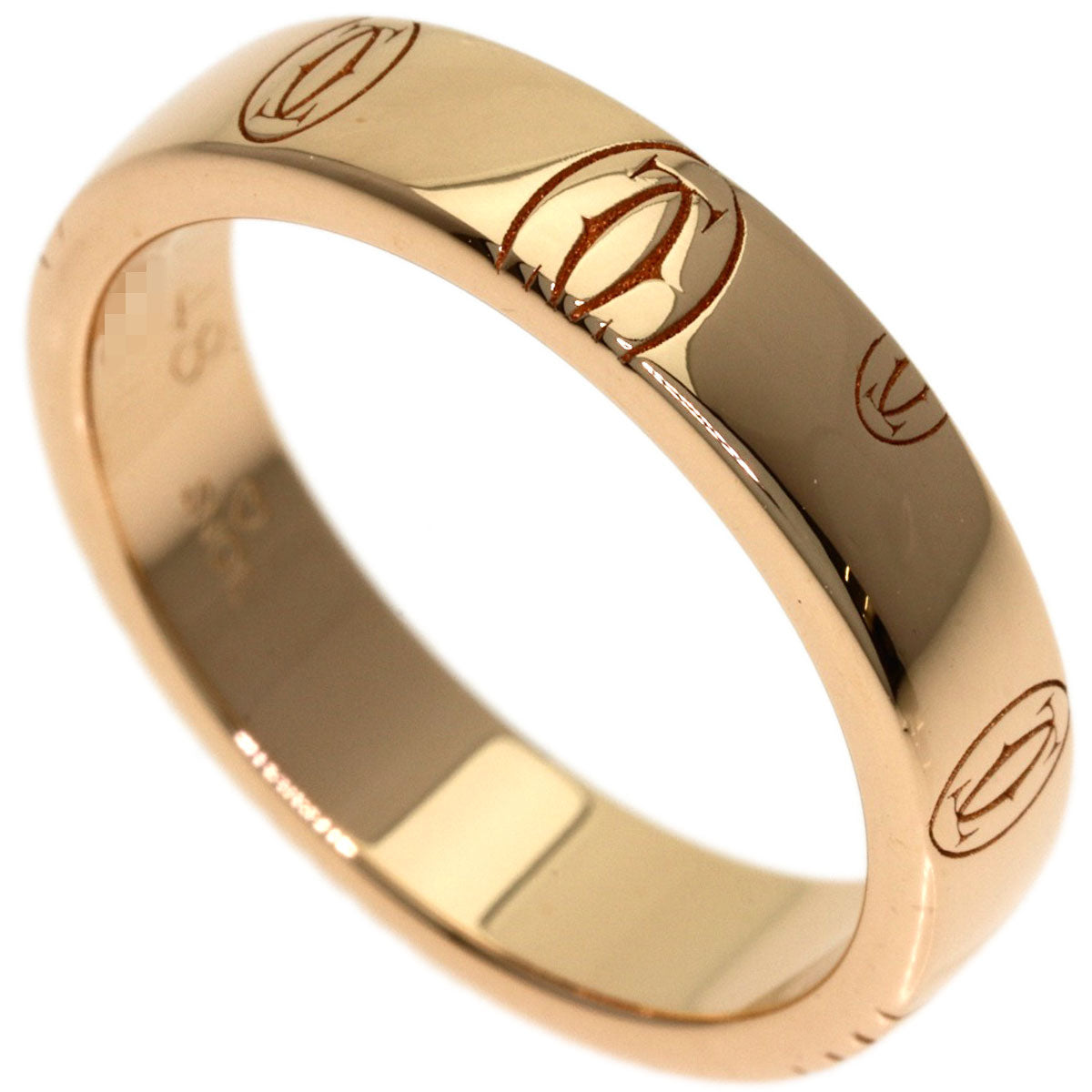 CARTIER Happy Birthday #48 Ring K18 Pink Gold Ladies [Used]
