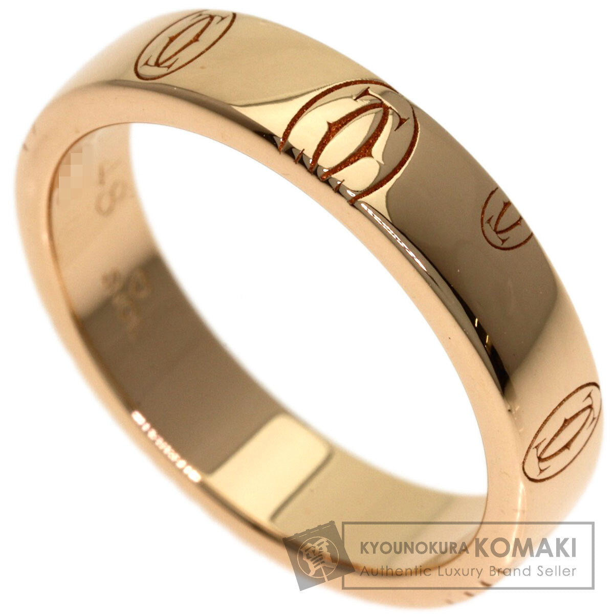 CARTIER Happy Birthday #48 Ring K18 Pink Gold Ladies [Used]