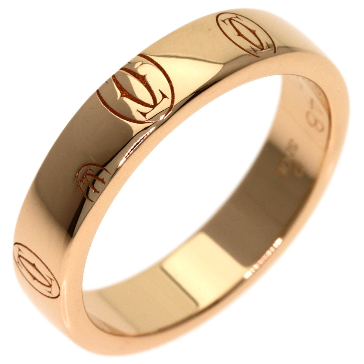 CARTIER Happy Birthday #48 Ring K18 Pink Gold Ladies [Used]
