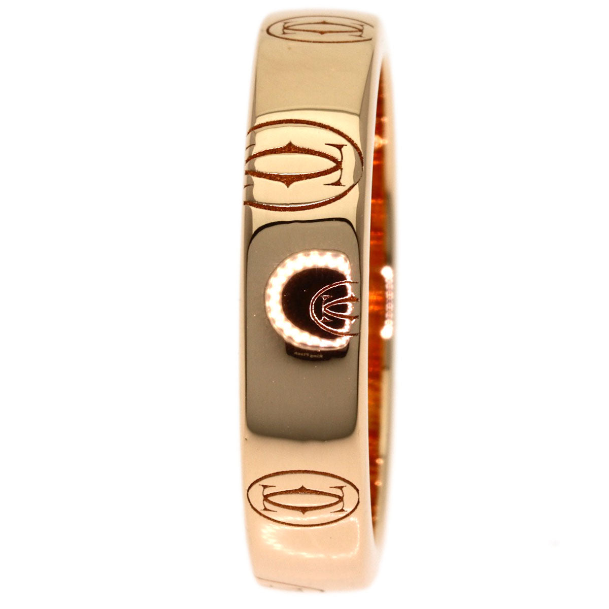 CARTIER Happy Birthday #48 Ring K18 Pink Gold Ladies [Used]