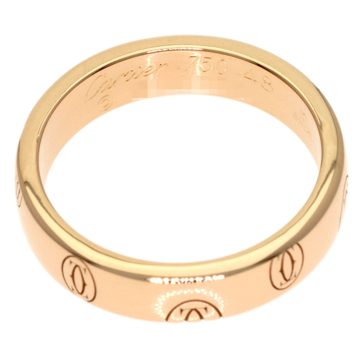 CARTIER Happy Birthday #48 Ring K18 Pink Gold Ladies [Used]
