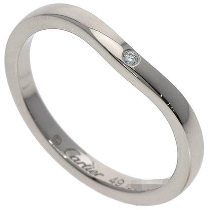 CARTIER Ballerina Curves 3P Diamond #49 Ring Platinum PT950 Ladies [Used]