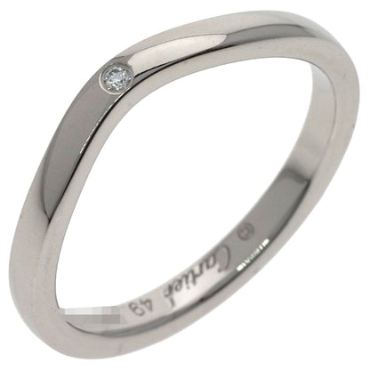 CARTIER Ballerina Curves 3P Diamond #49 Ring Platinum PT950 Ladies [Used]