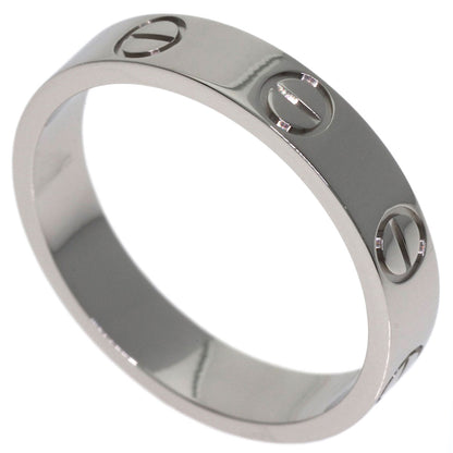 CARTIER Mini love ring #49 Ring Platinum PT950 Ladies [Used]