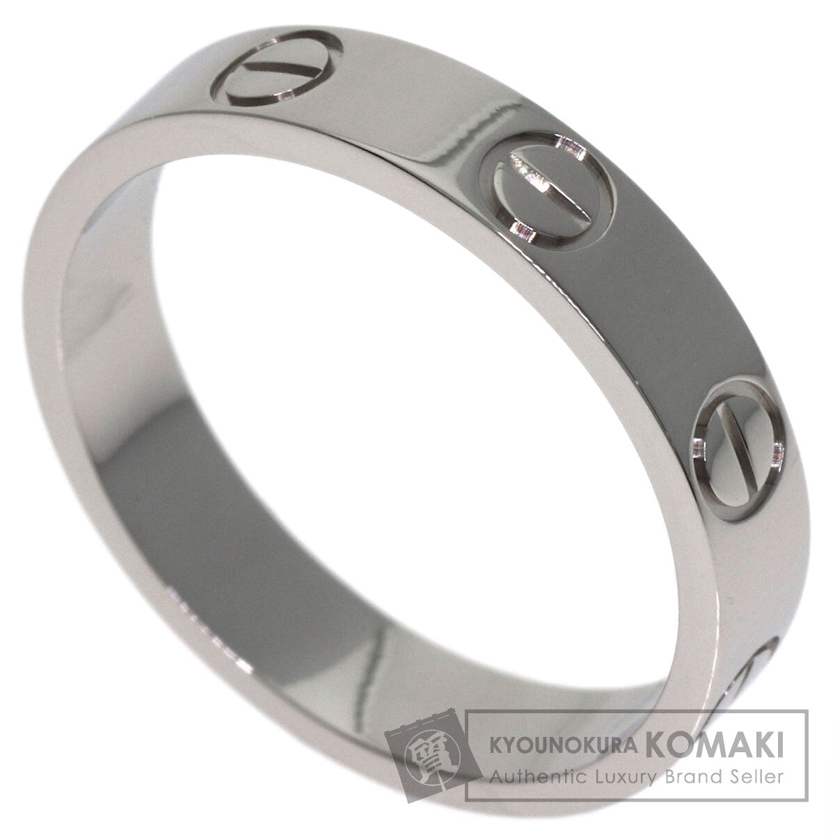 CARTIER Mini love ring #49 Ring Platinum PT950 Ladies [Used]
