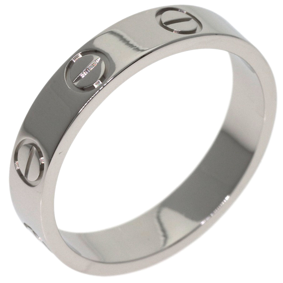 CARTIER Mini love ring #49 Ring Platinum PT950 Ladies [Used]