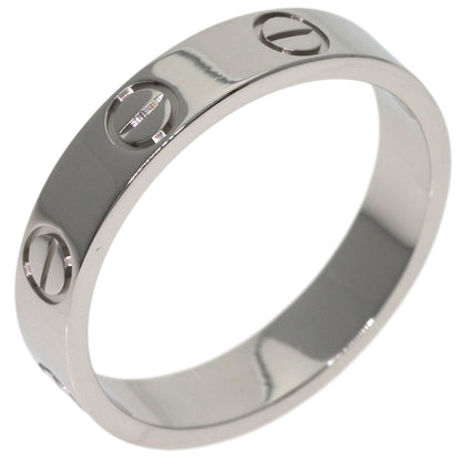 CARTIER Mini love ring #49 Ring Platinum PT950 Ladies [Used]