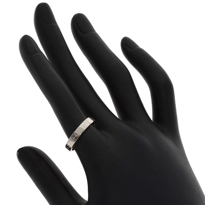CARTIER Mini love ring #53 Ring K18 White Gold Ladies [Used]
