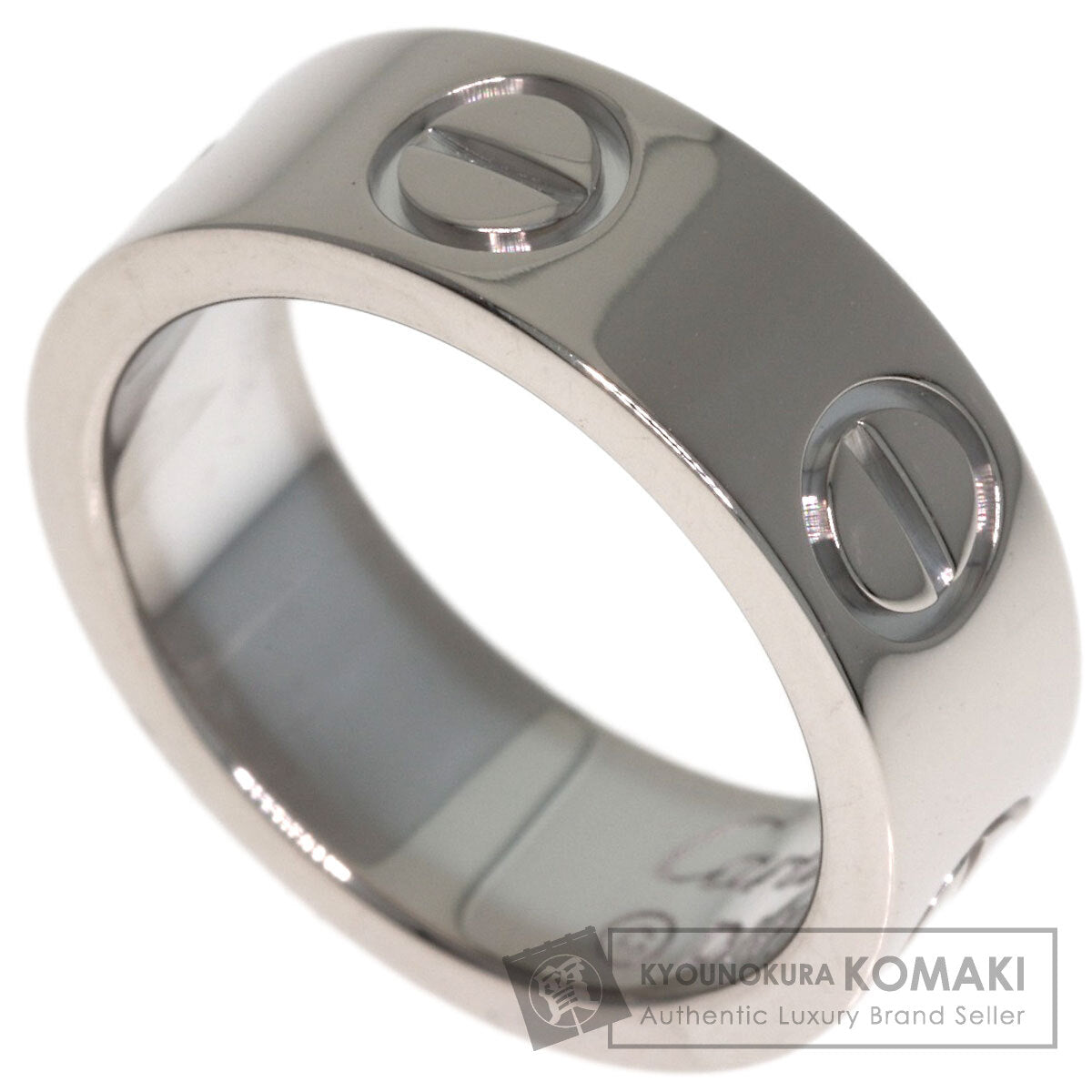CARTIER love ring #42 Ring K18 White Gold Ladies [Used]