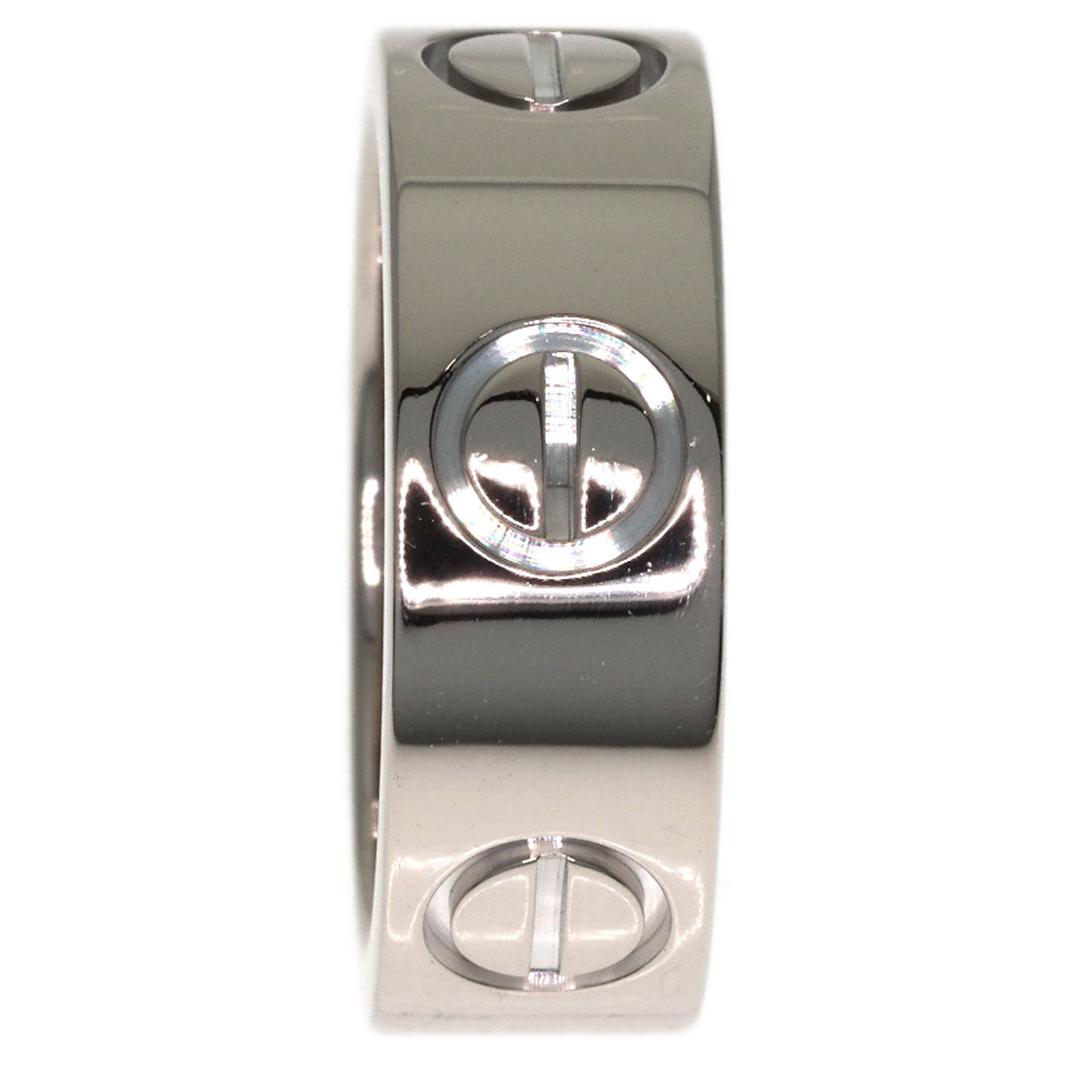 CARTIER love ring #42 Ring K18 White Gold Ladies [Used]