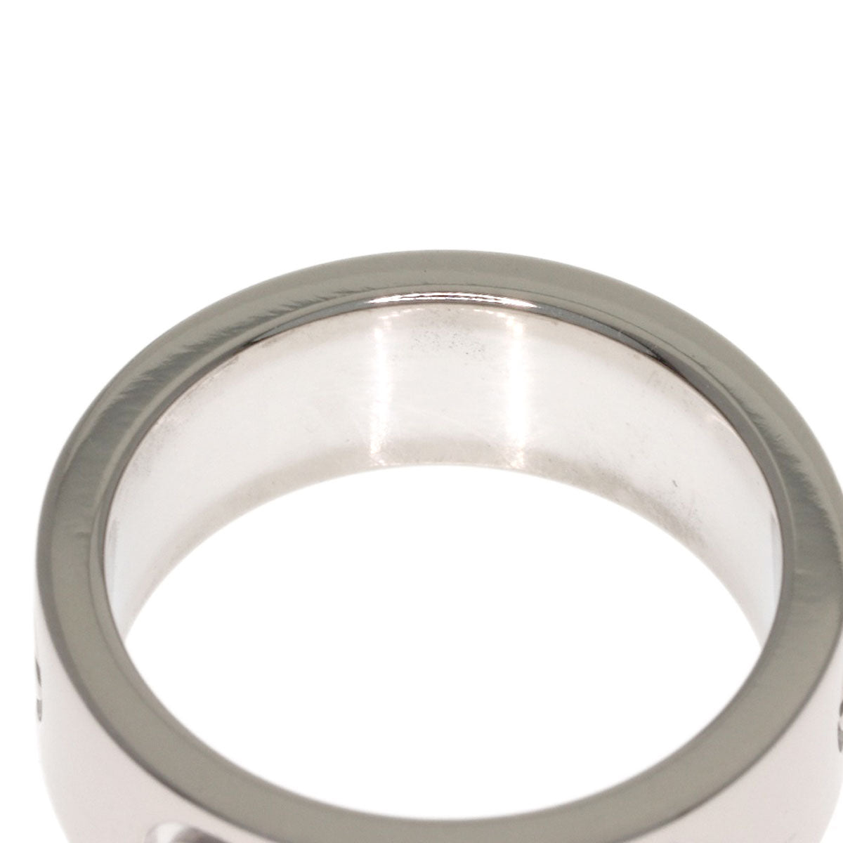 CARTIER love ring #42 Ring K18 White Gold Ladies [Used]