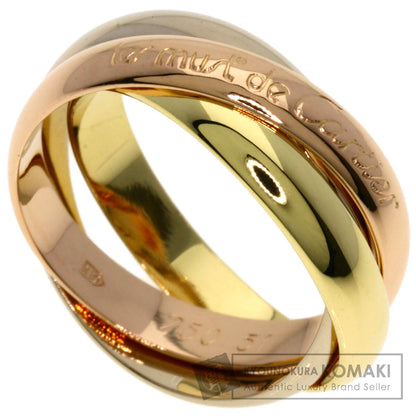 CARTIER Trinity #51 Ring K18 Yellow Gold K18 White GoldLadies [Used]