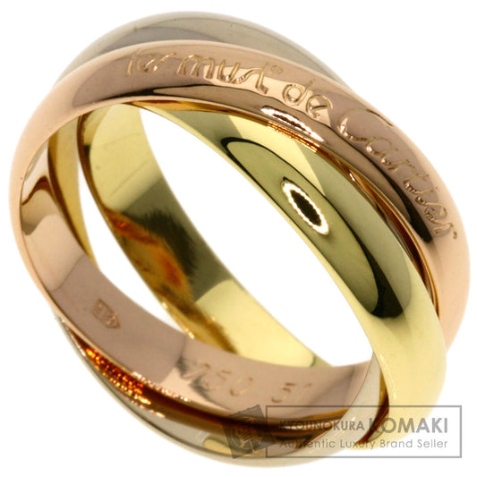 CARTIER Trinity #51 Ring K18 Yellow Gold K18 White GoldLadies [Used]