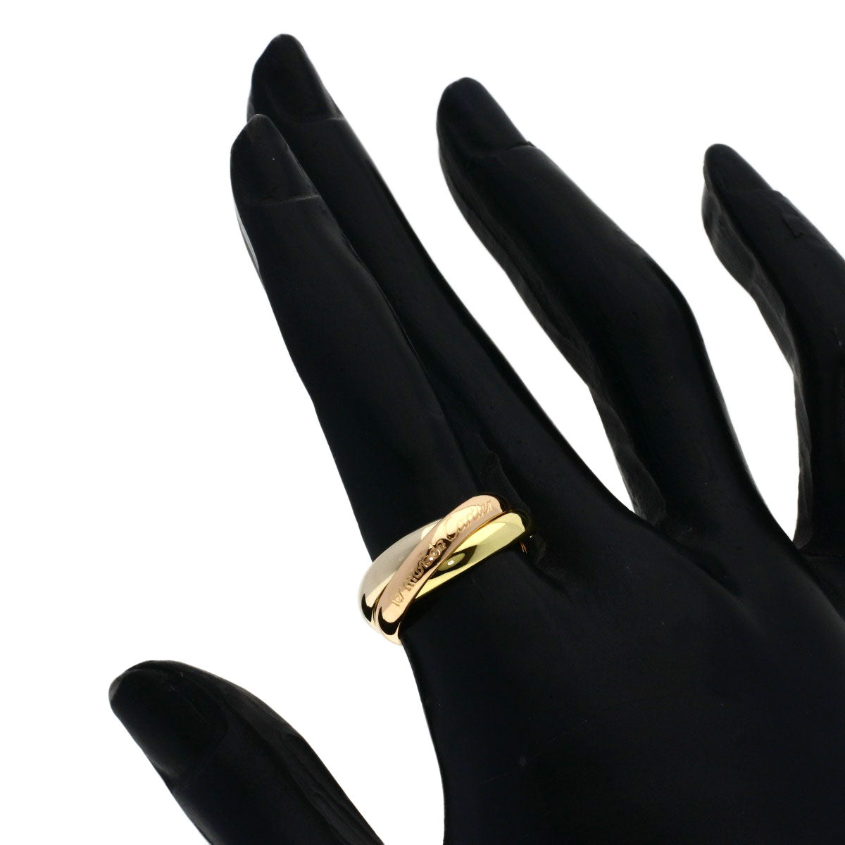 CARTIER Trinity #51 Ring K18 Yellow Gold K18 White GoldLadies [Used]