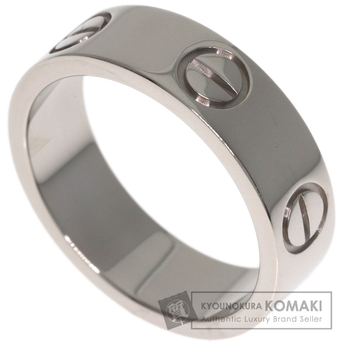 CARTIER love ring #51 Ring K18 White Gold Ladies [Used]