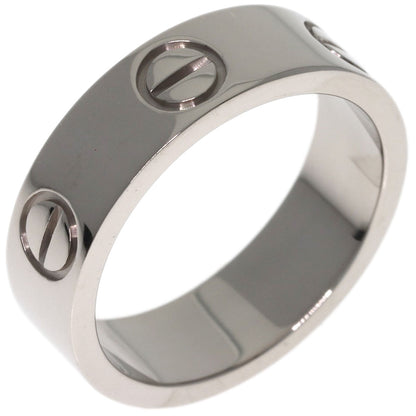CARTIER love ring #51 Ring K18 White Gold Ladies [Used]