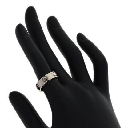 CARTIER love ring #51 Ring K18 White Gold Ladies [Used]