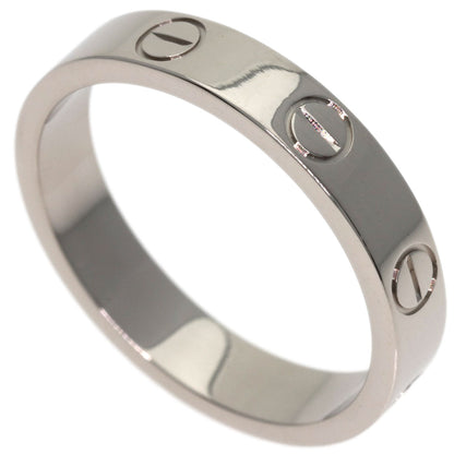 CARTIER love ring #52 Ring K18 White Gold Ladies [Used]