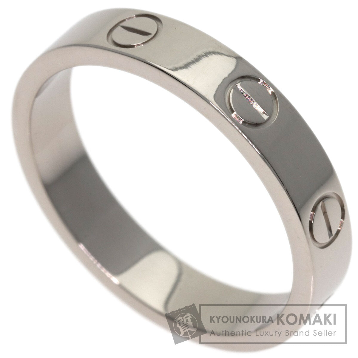 CARTIER love ring #52 Ring K18 White Gold Ladies [Used]