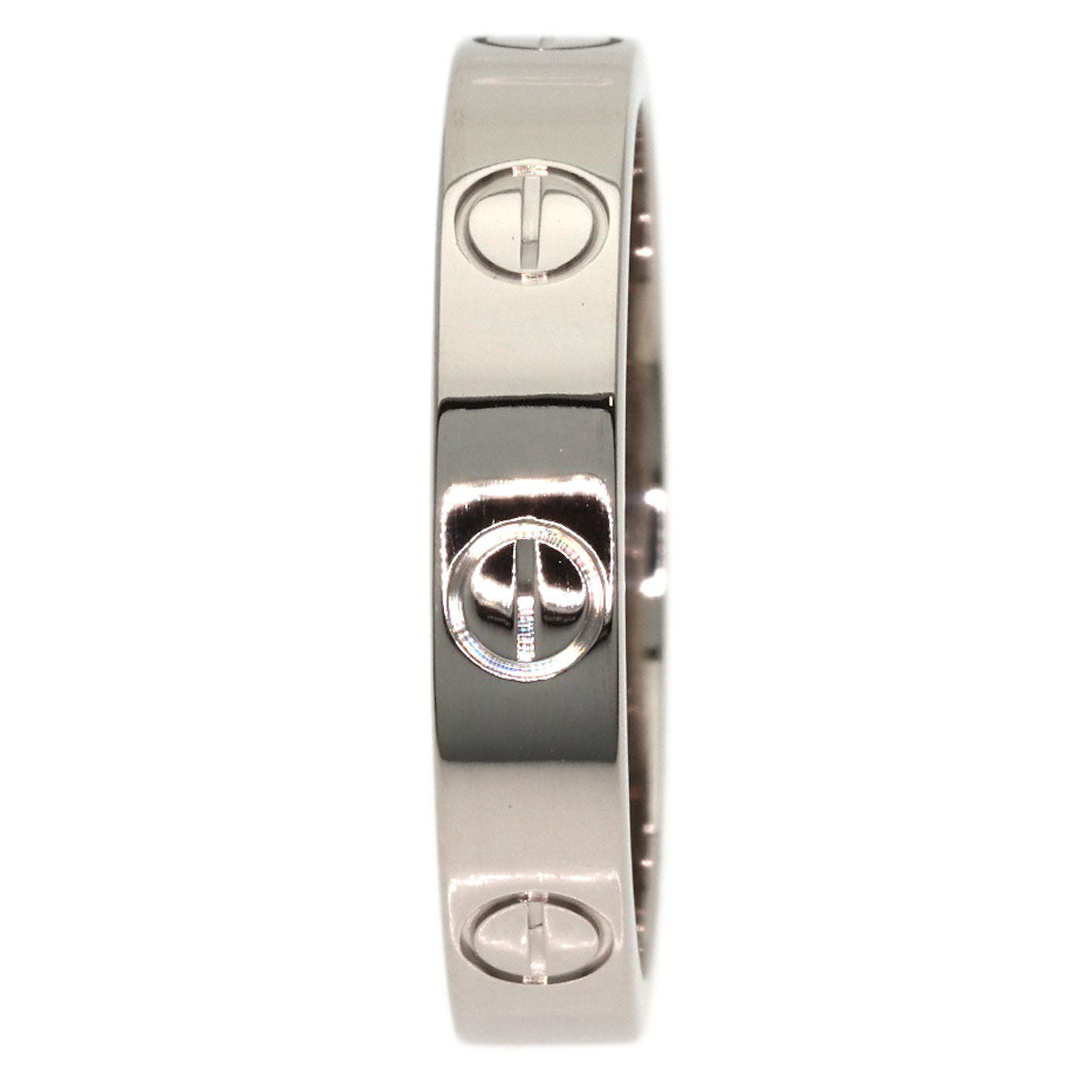 CARTIER love ring #52 Ring K18 White Gold Ladies [Used]