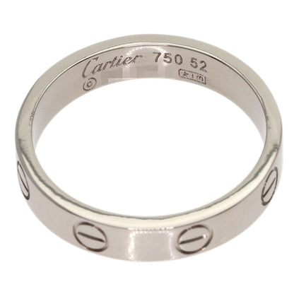 CARTIER love ring #52 Ring K18 White Gold Ladies [Used]