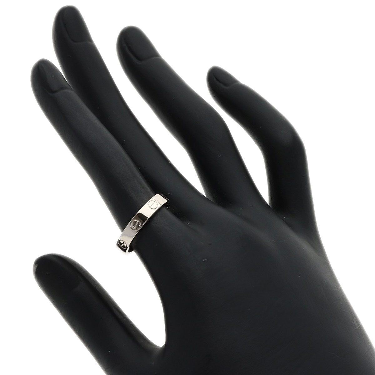 CARTIER love ring #52 Ring K18 White Gold Ladies [Used]