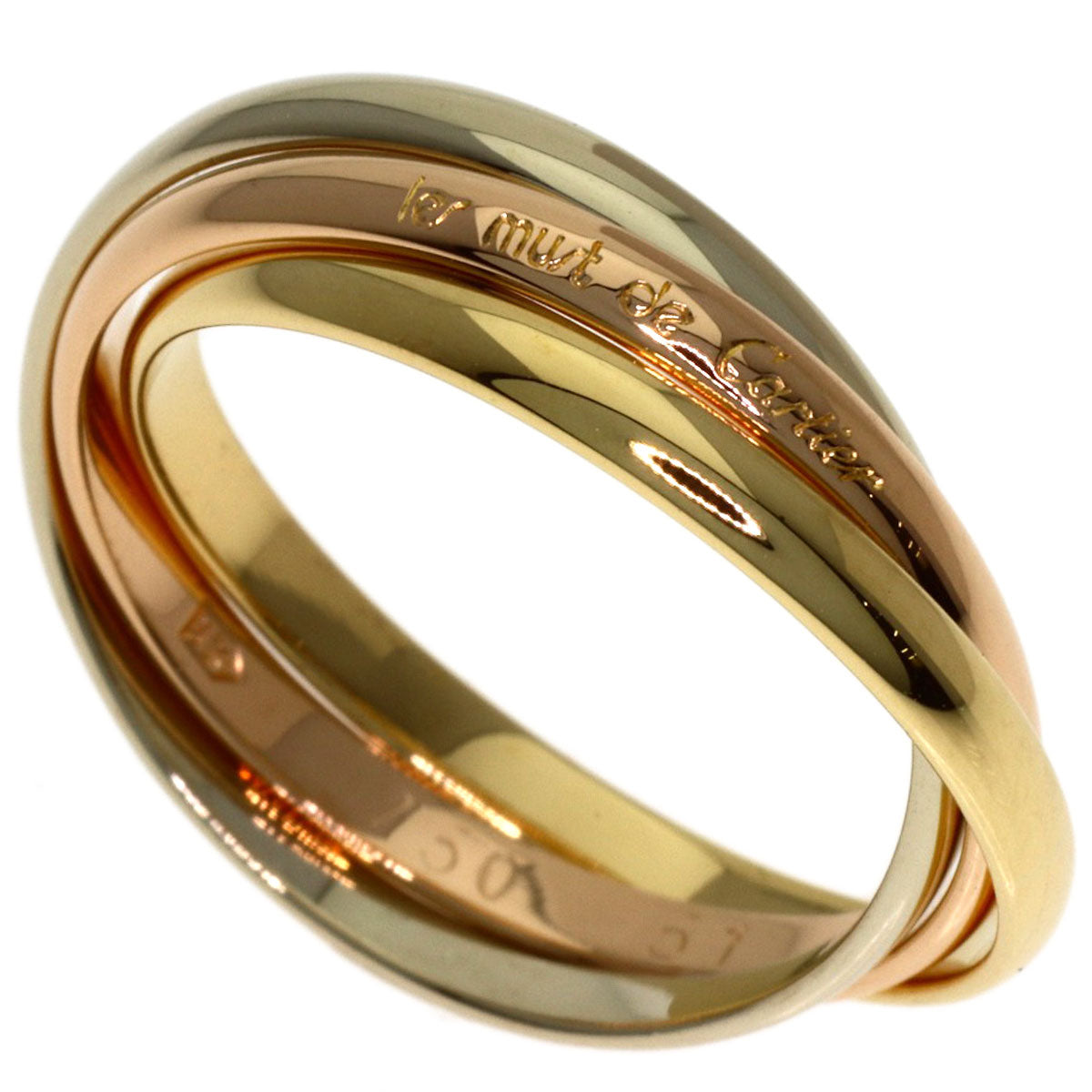 CARTIER Trinity XS #51 Ring K18 Yellow Gold K18 White GoldLadies [Used]