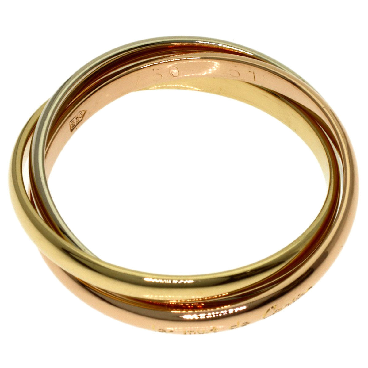 CARTIER Trinity XS #51 Ring K18 Yellow Gold K18 White GoldLadies [Used]