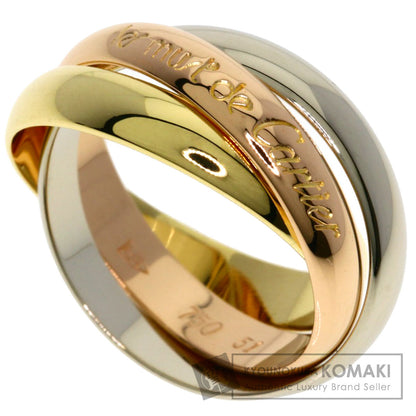 CARTIER Trinity #51 Ring K18 Pink Gold 18K Yellow GoldLadies [Used]