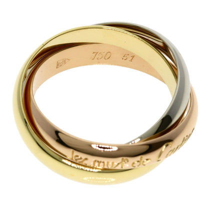 CARTIER Trinity #51 Ring K18 Pink Gold 18K Yellow GoldLadies [Used]